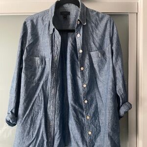 Jcrew size 14 long sleeve cotton button up